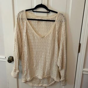Free people gauzy sweater